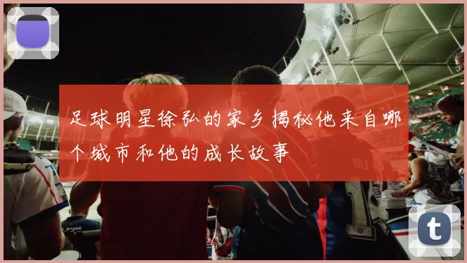 足球明星徐弘的家乡揭秘他来自哪个城市和他的成长故事