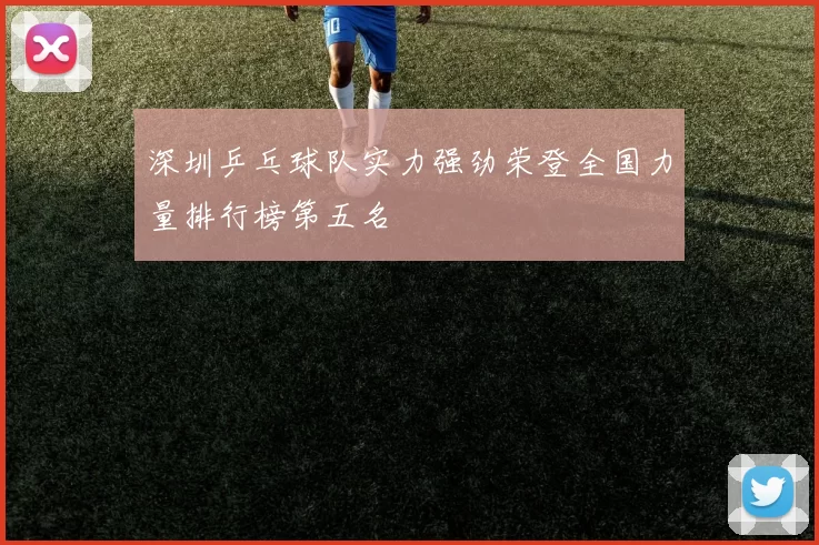 深圳乒乓球队实力强劲荣登全国力量排行榜第五名